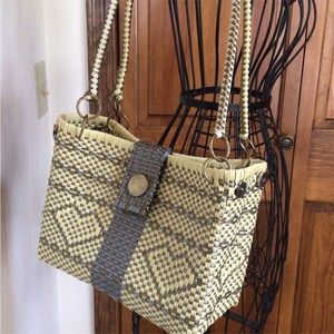 Woven Straw Tote Bag